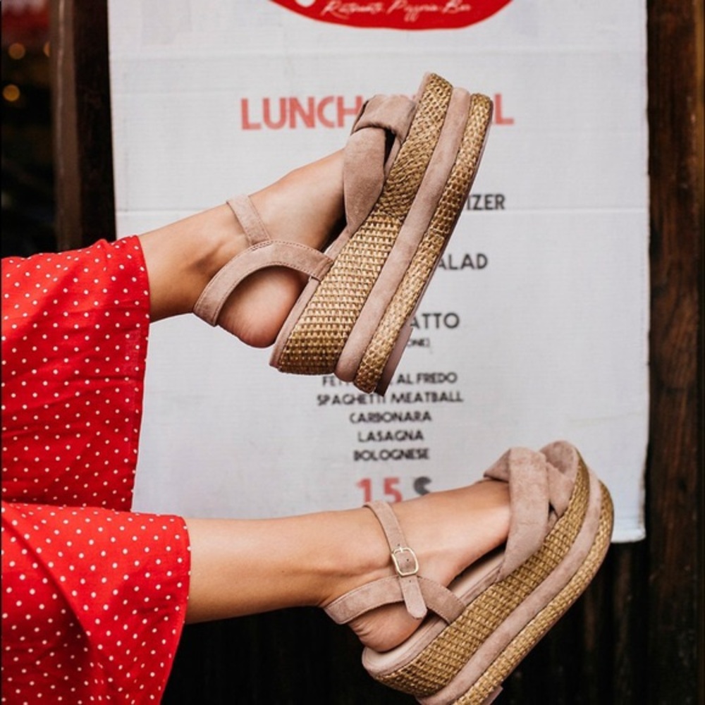 Free People Vegan Loom Wedge